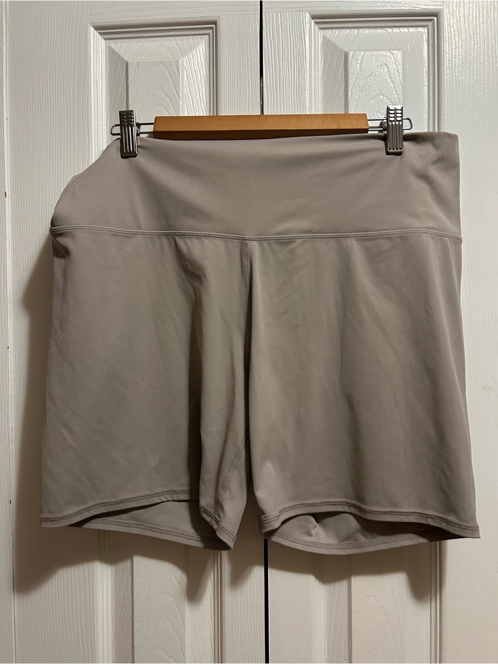 Avia Taupe High-Waist Skort Shorts